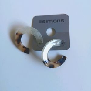 SIMONS | Toirtoishell Flat Hoops